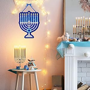 Jetec3pieceshappyhanukkahdoorsigndecorationsforhomewoodenbluechanukkahhangingrusticmenorahwalldecorindooroutdoorjewishhanukkahpartydecoration Urban Country Home Decor Jetec 3 pieces happy hanukkah door sign decorations for home wooden blue chanukkah hanging rustic menorah wall decor indoor outdoor jewish hanukkah party decoration urban country home decor