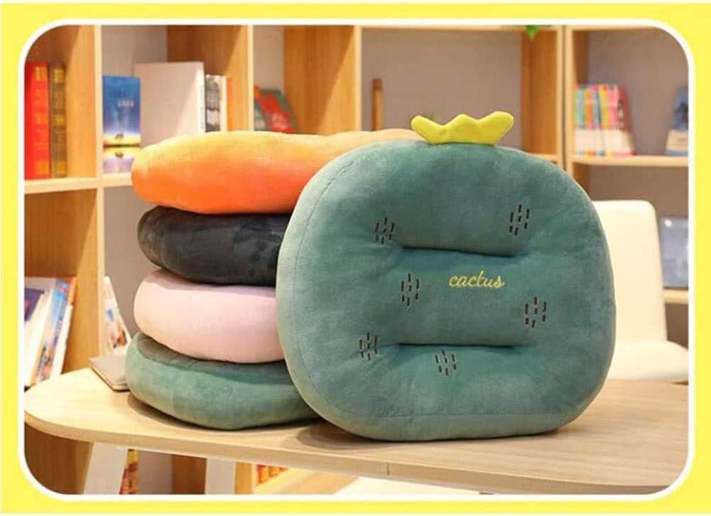 Cartoon Car Seat Cushion, Learning Car Seat, Increase Height Butt Pad Summer Student Breathable Learning Car Seat Warm Winter Car Seat Cushion (Color : Black, Size : 45 * 40 * 12cm)
