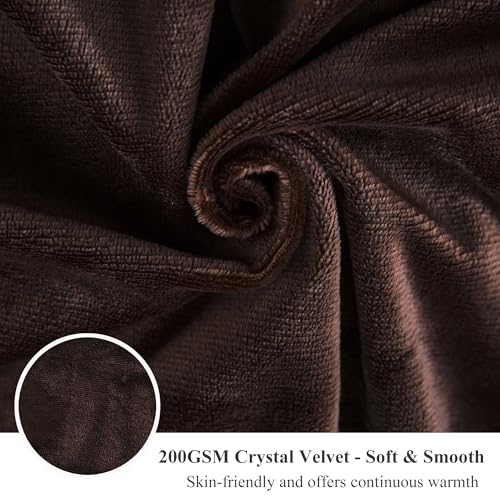 Image of XeGe Plush Shaggy Brown Duvet Cover, Luxury Ultra Soft Velvet Fuzzy Bedding 1PC(1 Faux Fur Duvet Cover), Fluffy Furry Comforter Cover for Bedroom Home Decoration, Zipper Closure(Queen, Coffee)
