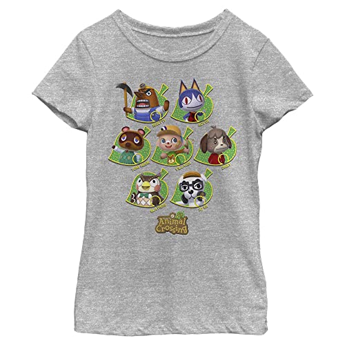 T-shirt fille Nintendo New Leaves vêtement rose imprimé gaming