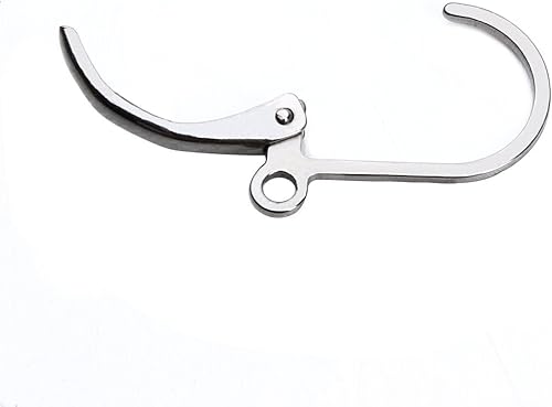 Miniatura 6 de Linsoir Beads Alambre de oreja de acero inoxidable 316 resistente de 0.433 x 0.630 in, paquete de 20 unidades