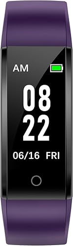 Vista 9 de GRV Rastreador de actividad física, no Bluetooth, sin aplicación, no requiere teléfono, podómetro, impermeable, con pasos, contador de calorías, Gris