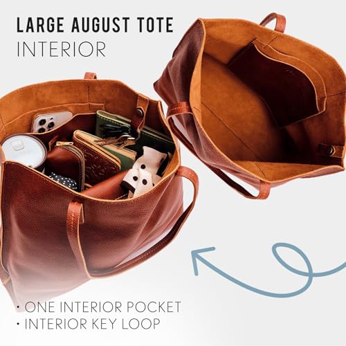 Portland Leather Goods August Tote Bolso de Cuero miniatura 6