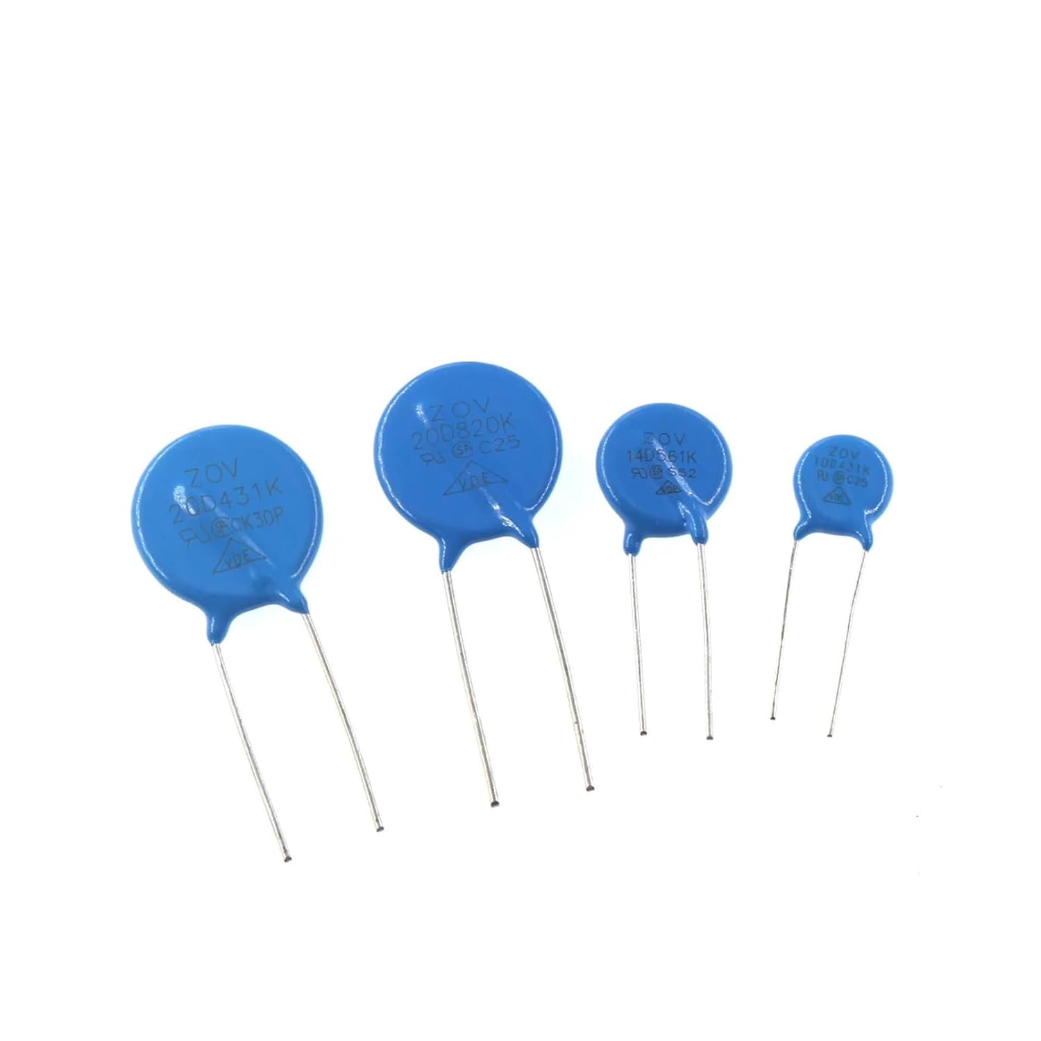 14D471K 14D241K 10D 7D 25D271K 471K 431K 391K 681K 331K 240V 14D241 Varistor Withstand Voltage Diameter 14 mm Upright(25D471K 1PCS)