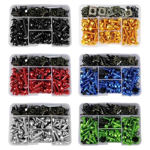 Kit tornillos carenado verde para evitar vibraciones en CBR900RR 4