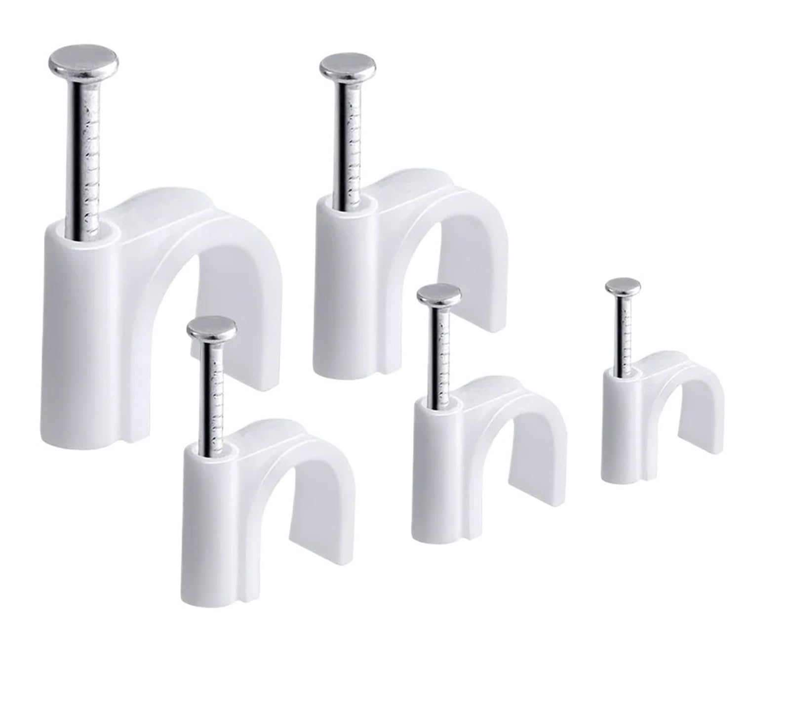 Clavos Clips for cables, Abrazaderas for con clip de alambre for clavos acero 4,5,6,8,10 mm(8mm)