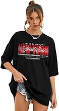 KSHS Women Drop-Shoulder Loose Oversized T-Shirt