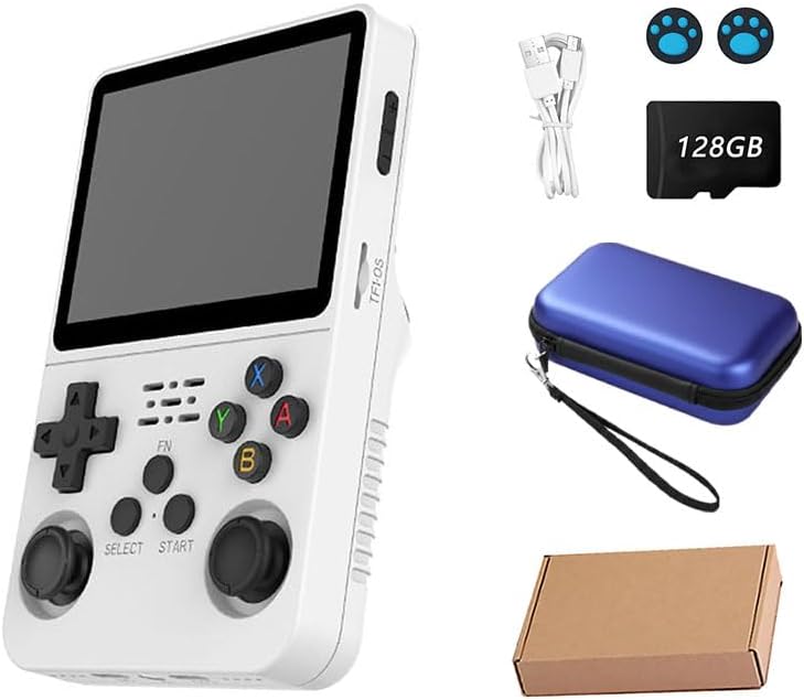 Console de video game portátil R36S Retro de 128 GB,r36s console ...