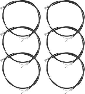 6pcs Wheelchair Brake Cables for Seniors, Steel Plastic Replacement