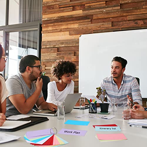 500 Pcs Index Cards With Rings Study Supplies Punched Lined Flash Cards With Holes Ruled Single Hole Note Cards With Metal Rings For Classroom Kids Adults Office (Multicolor, 3 X 5 Inch) #TOP6