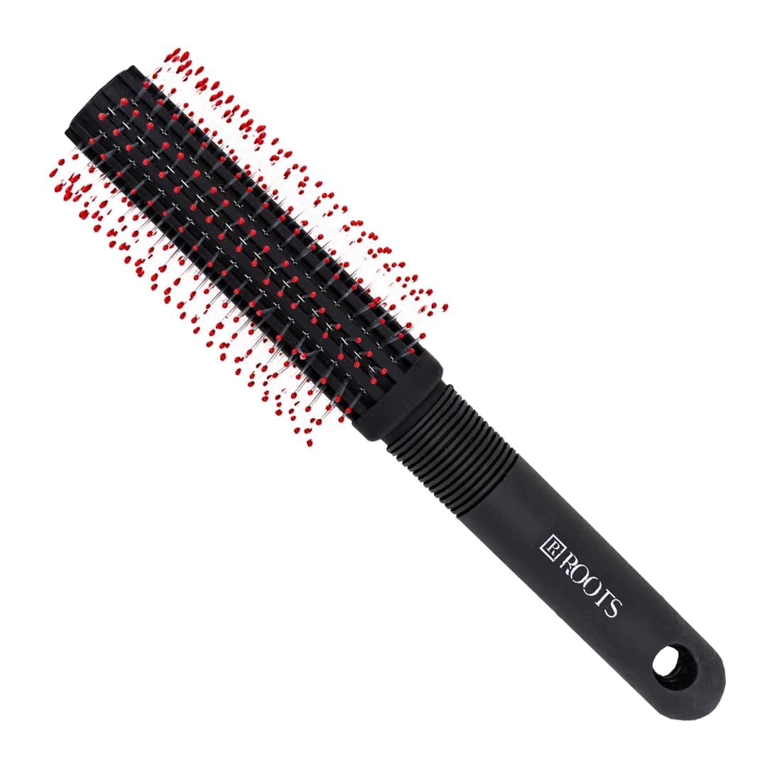Roots - Truglam Black Hair Brushes - Designed with Perfectly Rounded Soft Red Tip Flexible Bristles - Everyday Use for Men and Women - 2013B2-image-13