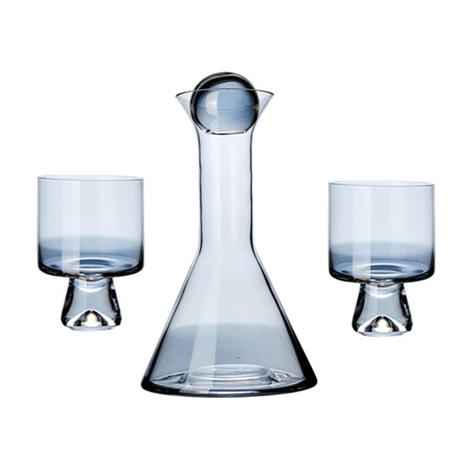 Jarras de agua de vidrio ámbar con resistente al calor para servir bebidas frías, café en casa o en eventos. Dispensador de agua de vidrio resistente al aire libre