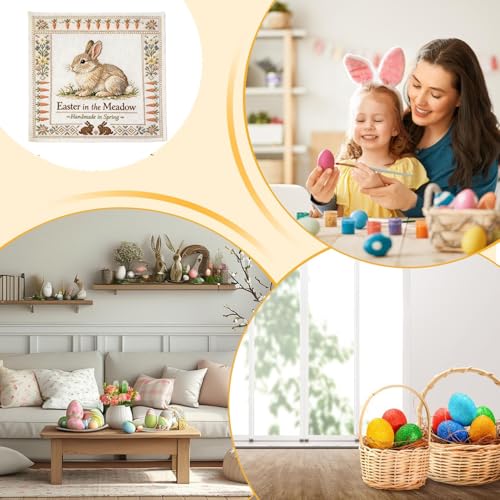 Cuadro de pared de conejo para transformar salones oscuros y pisos pequeños 4