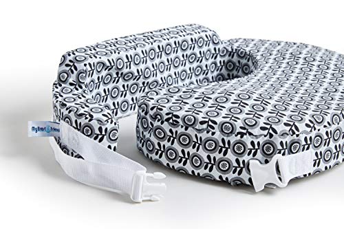 My Brest Friend Original Nursing Pillow For Breastfeeding, Nursing And Posture Support With Pocket And Removable Slipcover, Midnight Poppy #TOP5