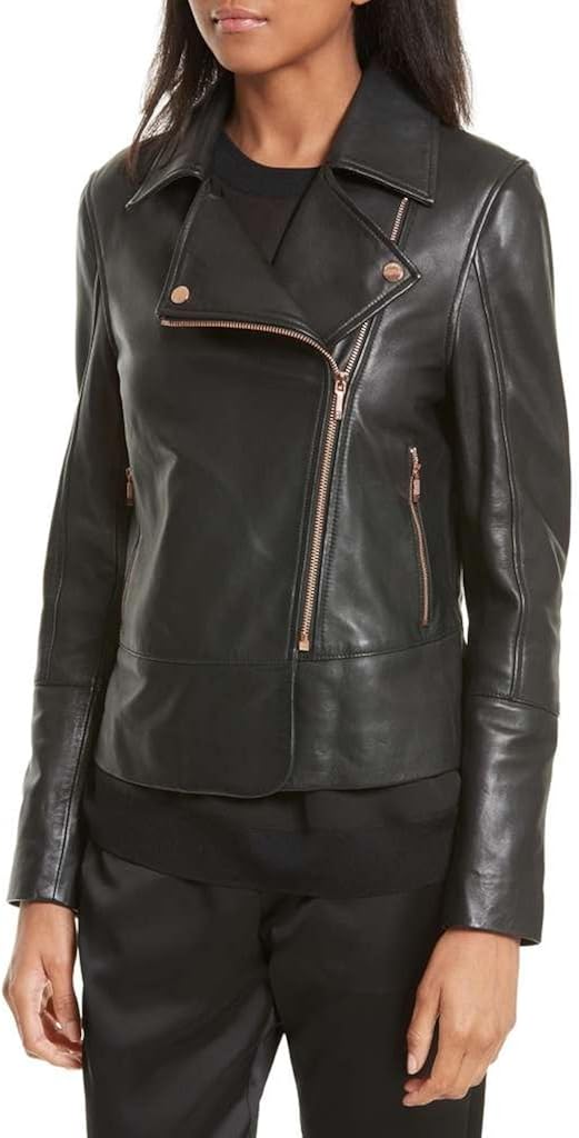 ted baker minimal leather jacket