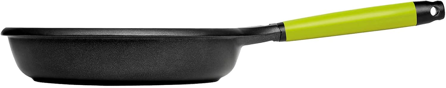 Fundix by Castey Nonstick Cast Aluminium Induction Fry Pan with Removable Kiwi Handle, 9-1/2-Inch