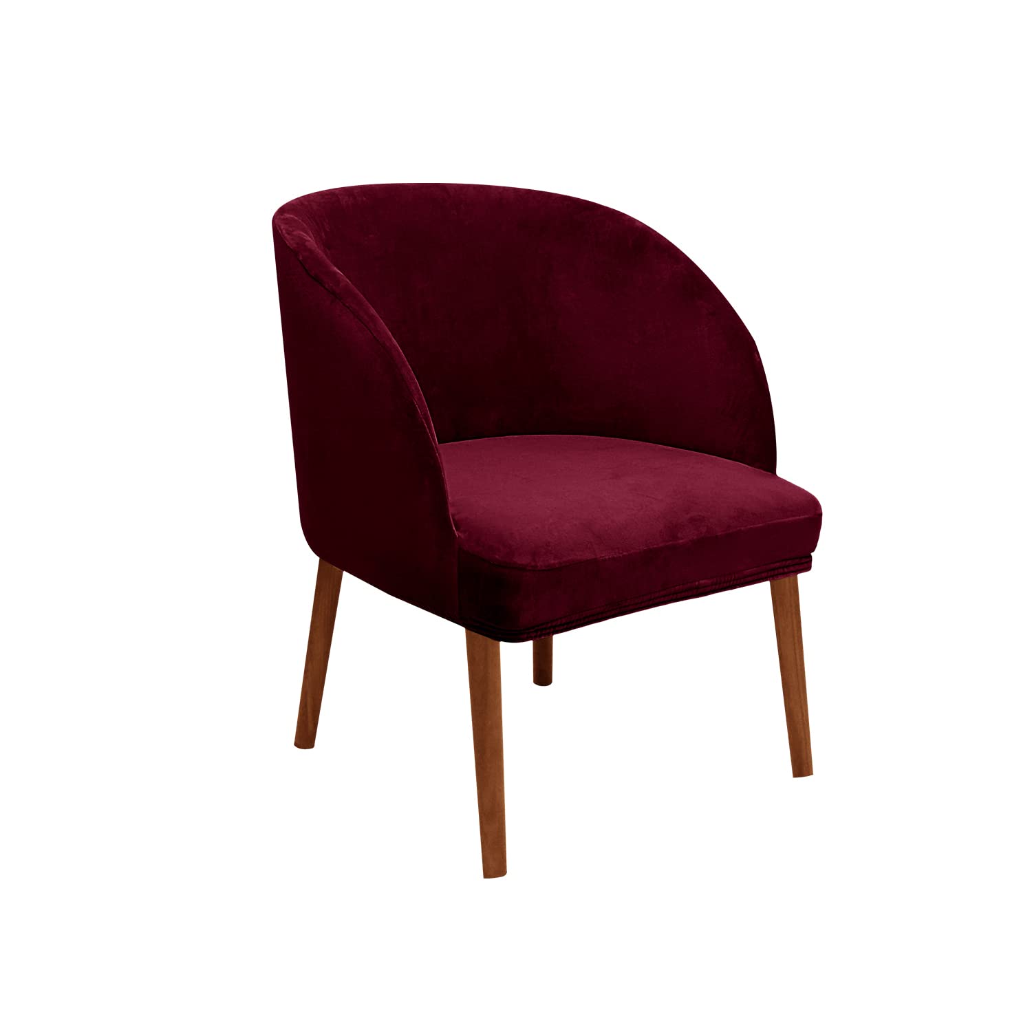 Housse chaise pivotante velours bordeaux | Confort premium pour fauteuil à oreilles