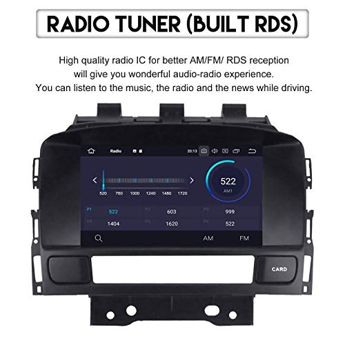 ZWNAV Andriod 9.0 Autoradio Sat Nav Navigation GPS pour Opel Opel Holden Astra J 2010-2016 Soutien Europe 49 Carte de… - Image 4