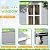 Devoko 6 x 4 FT Plastic Outdoor Storage Shed with Floor, Resin Garden Shed with Window, Outside Waterproof Tool Shed with Lockable Door for Backyard, Patio, Poolside, Light Grey