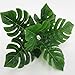 Amesii - Planta artificial con hojas de gran simulación, Monstera, color verde,...