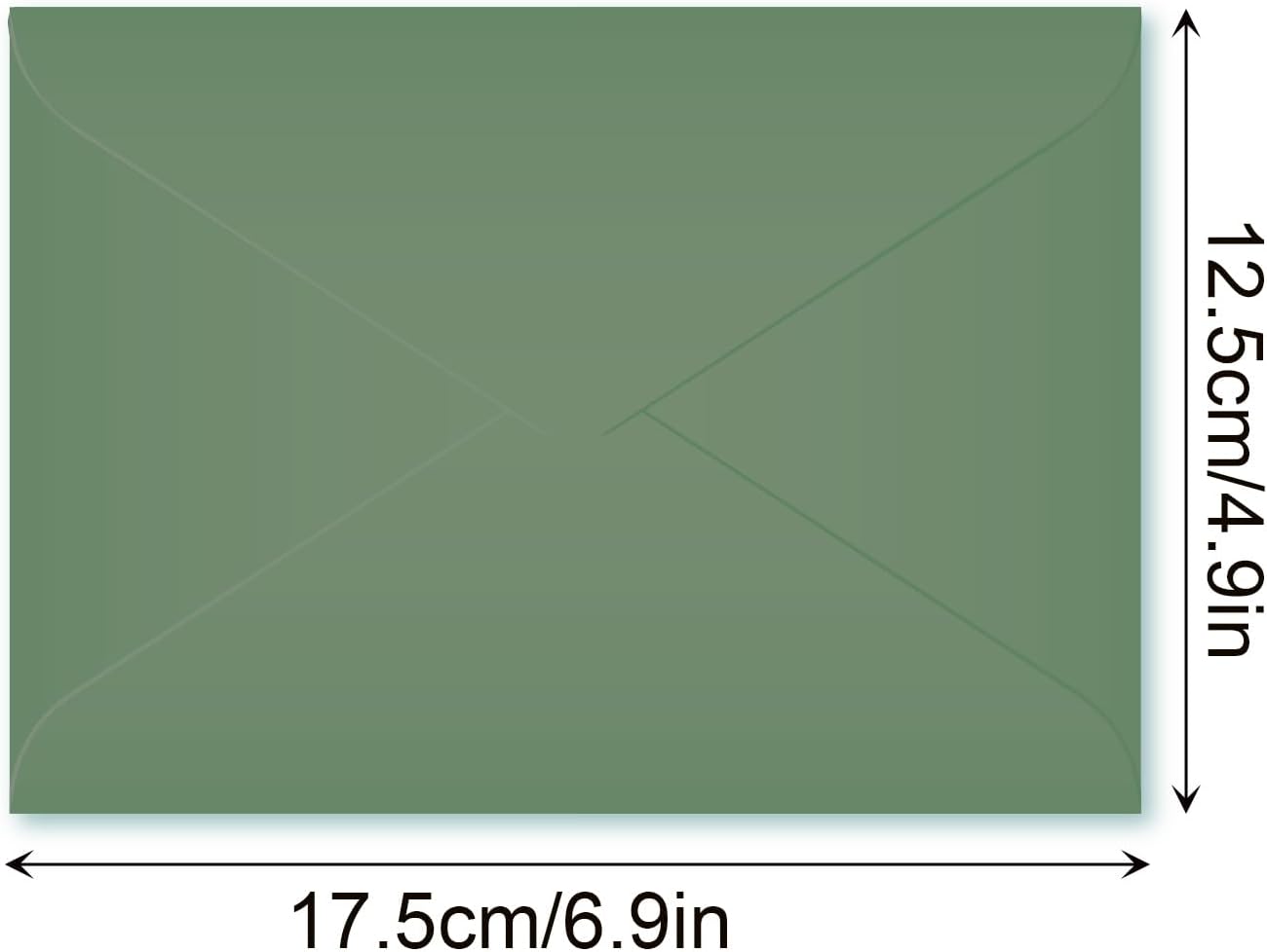 24 Pack Green Forest Thank You Cards with Envelopes & Stickers - Watercolor Nature Blank Note Cards for Baby Shower, Wedding, Birthday, Bridal Shower | 6 Styles, 7.9x5.9 Inches