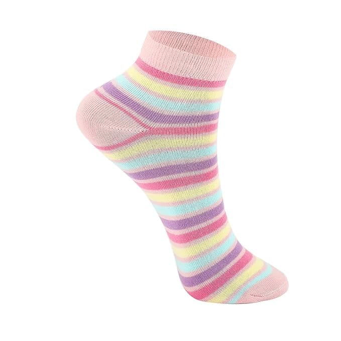 NEOBABY Fancy Ankle Socks for Women – Casual & Sports Use, Odour Resistant, Multi-Design Pack of 10 Pairs - Image 6 thumbnail