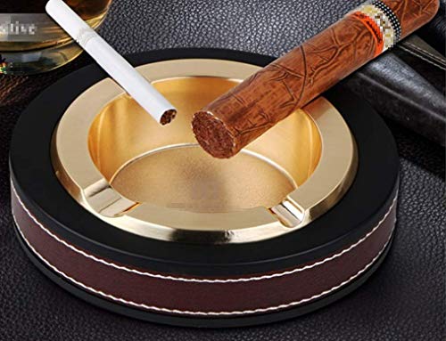 Fengtaike Cendrier à Cigarettes en Acier Inoxydable pour intérieur et Bureau Cover