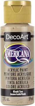 DecoArt Americana Acrylic Paint, 2-Ounce, Khaki Tan