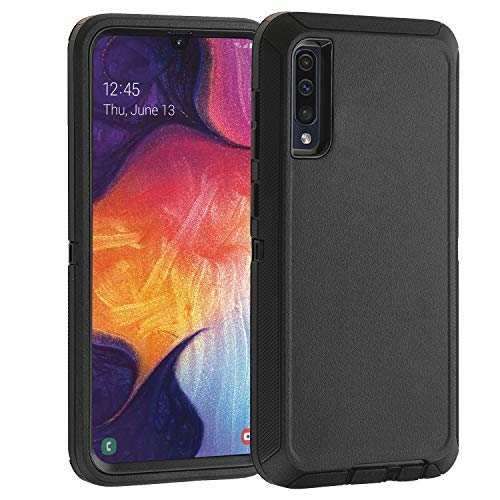 Co-Goldguard Case for Samsung Galaxy A50 / A50s, Heavy Duty Cover [NO Screen Protector] 3 in 1 Shockproof Drop-Proof Shell,Black by Co-Goldguard - Used condition - CA$8.90