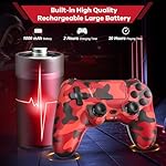 Hiyuky 2 Pack Wireless Controller Compatible with PS4/Slim/Pro/PC with 3.5mm Audio Jack/Dual Vibration/Motion Control/Touch Pad - Image 4