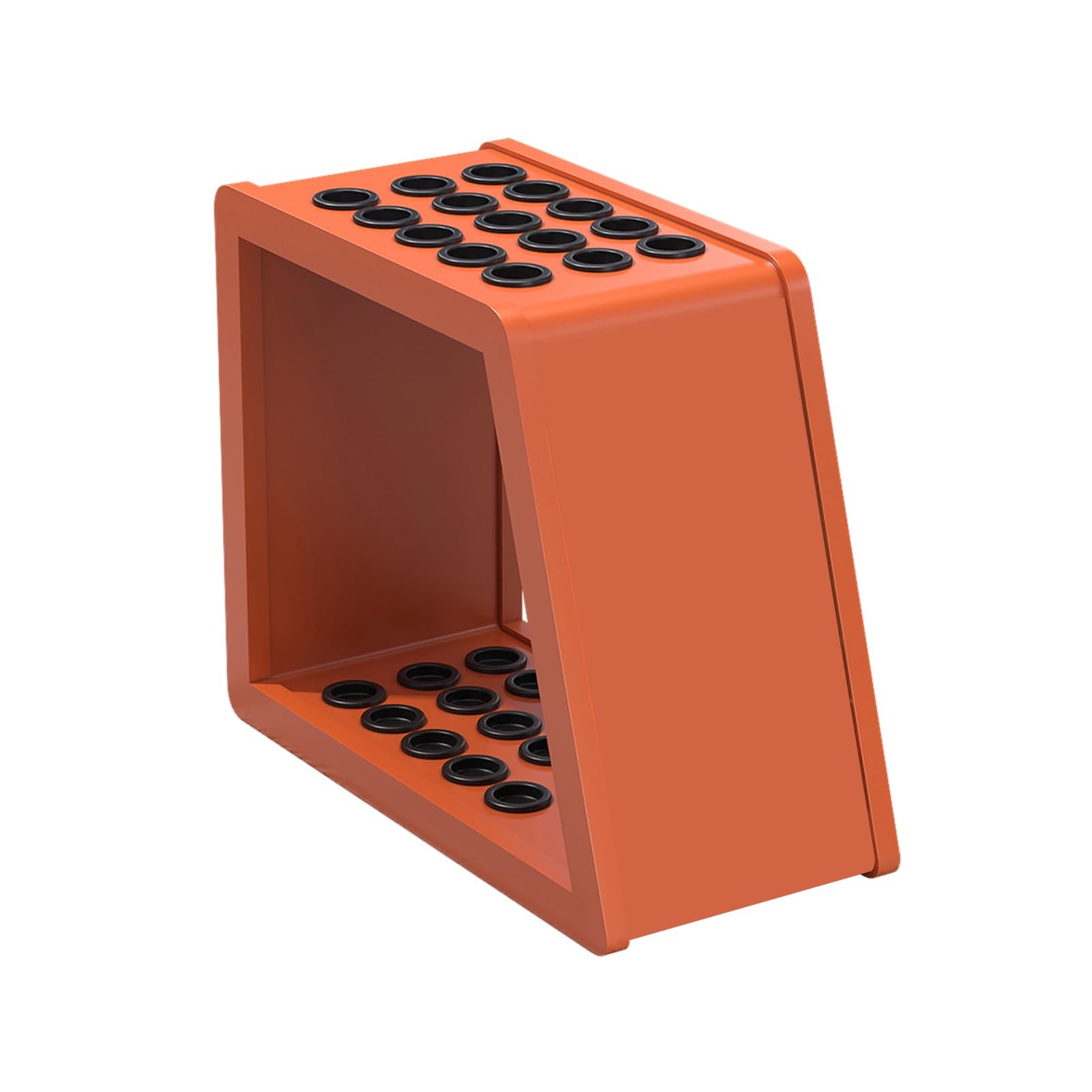 ZFUCMAYL Steel Billiards Pool Stick Holder,Billiard Cue Racks for 15/24 Sticks,Floor-standing Installation,Adjustable Feet at the Bottom(Orange,60x25x48cm)