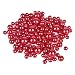 Z-synka Assorted Plastic Bead Pearls,DIY Jewelry Necklaces, Table Scatter, Wedding, Birthday Party Home Decoration, Event Supplies (8 Ounce Pack, 100 Pieces) (Red, 8mm/14mm/20mm)
