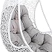 Yaheetech Rattan Egg Swing Chair, Garden Swing Chair Patio Hanging ...