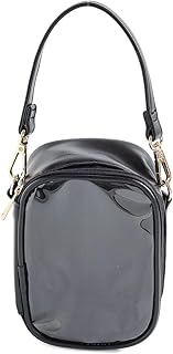 ポーチ 推し活 ぬいぐるみ 透明 収納 ぬい クリアポーチ ストラップ 背面ポケット バッグ Honeys ハニーズ ぬいぐるみポーチ 268121874692 ブラック