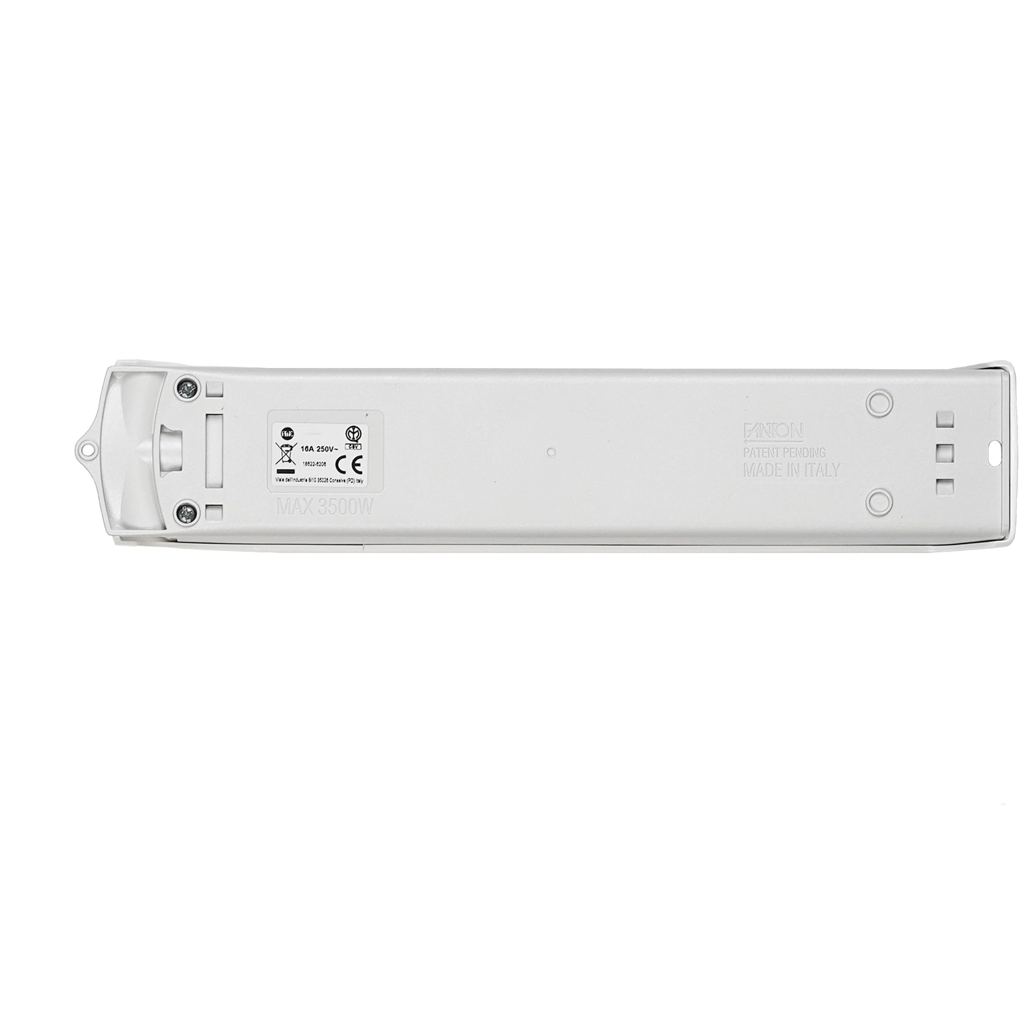 FANTON Multipresa Elettrica 4 Prese Schuko Bipasso Italiano 16A Bianca