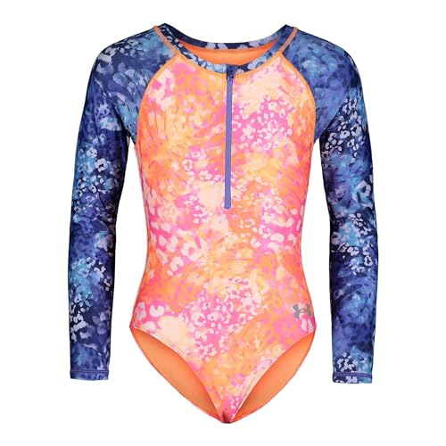 Image of Under Armour Girl's One-Piece Paddlesuit Swimsuit, UPF 50+ Sun Protection, Quick Drying Bathing Suit