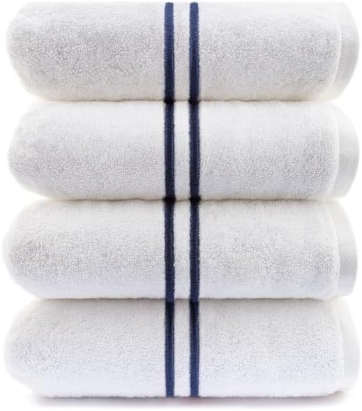 Loft Baratta Egyptian Cotton Turkish Bath Towels, Soft & Absorbent, Ideal Quick Dry Large Bathroom Towel Set for Shower (30