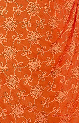 Women's Embroidered Scarf Pashmina Shawls and Wraps for Evening Dress || Beach Cover Up Sarong Swimsuit Cover-Up.4