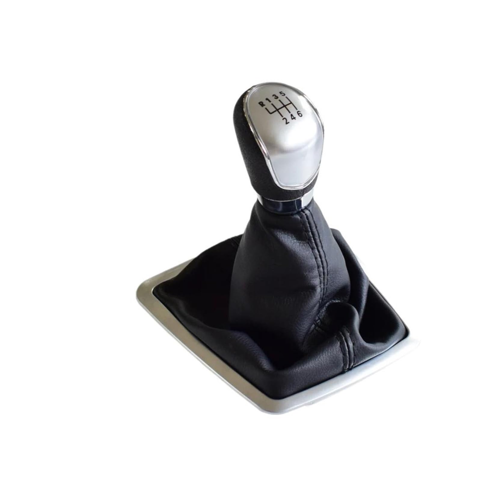 Lozopmtmld Silver-6Speed-Big Gear Shift Knob For Focus 2 Mk2 Fl C-Max 2006-2011 Mk3 Mk4 Mk7 Galaxy