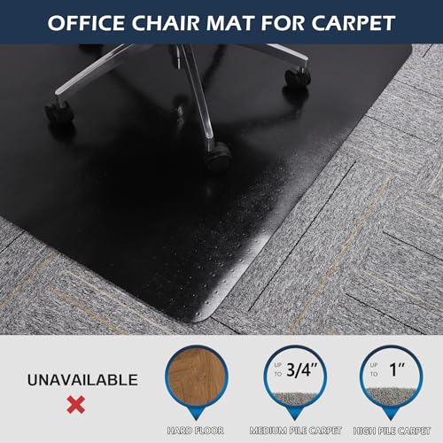 image for SALLOUS Office Chair Mat for Carpet, 48
