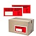 Produktbild verpacking Lieferscheintaschen 22,5 x 11 cm DIN Lang Rot selbstklebende Dokumententaschen Begleitpapiertaschen Versanddokumententasche Rechnungstasche Lieferscheinumschlag (1000 Stück)