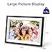FRAMEO Digital Picture Frame - ELIME 10.1 Inch WiFi Digital Photo Frame with 16GB Storage, 1280x800 IPS Touch Screen, Auto-Rotate, Wall Mountable - Virtual Photo Frame - Aluminum Frame Housing