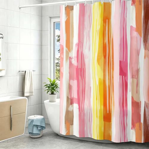 Rideau de douche imperméable lavable machine avec ourlet lesté - 3