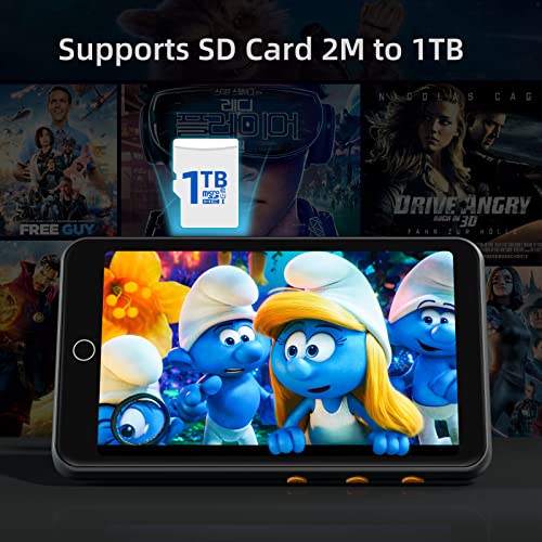 64G Mp3 Player With Bluetooth, Mp4/Story Player, Music Player, Supports Fm Radio Of High Volume Built-In Speaker, 4-Inch Lcd Full Touch Screen, E-Book, Micro Sd Card Slot Ups To 512Gb (Black) #TOP6