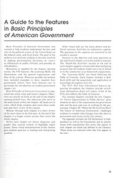 Paperback Basic Principles of American Government Teachers Manual Book