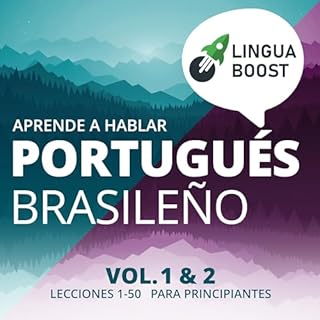 Aprende a hablar portugués brasileño, Vol. 1 & 2 Audiolibro Por LinguaBoost arte de portada