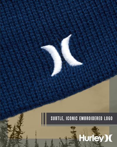 Image of Hurley Mens Beanie Icon Staples Lightweight Winter Hat