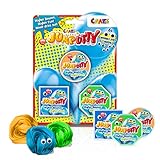 Craze JUMPUTTY Hüpfende Knete Set Bunte Kinderknete Knetmasse 3X 15 g Jump Knete Springende Modeliermasse Kinderparty Mitgebsel Knete ab 3 Jahre 21200