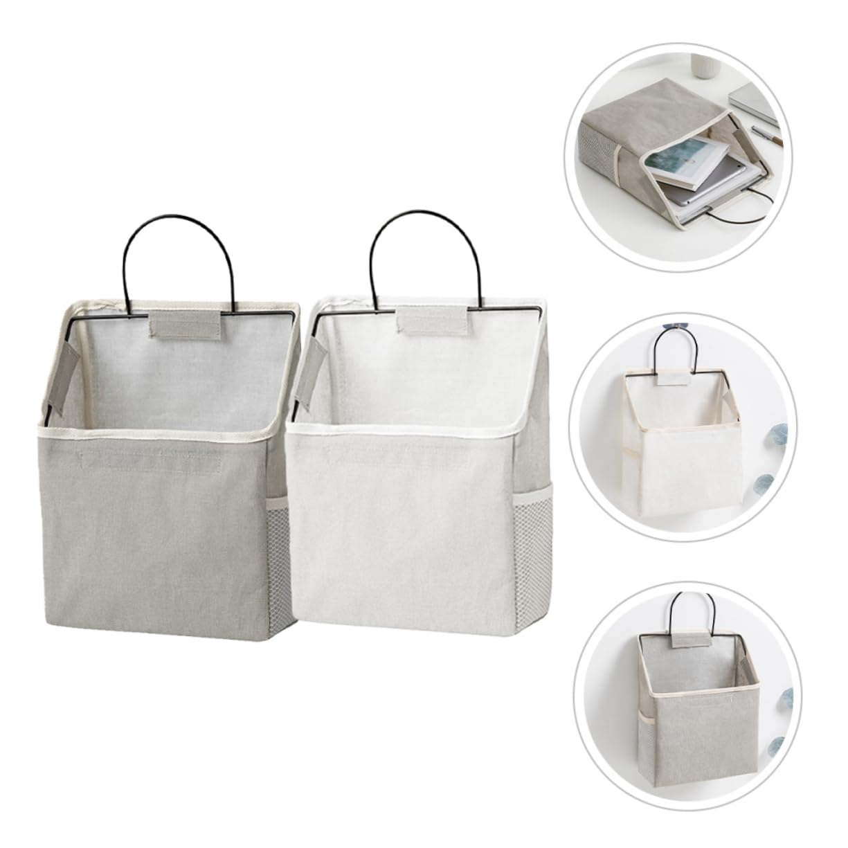 Zerodeko 2pezzi Portaoggetti da Appendere alla Parete Borsa Organizer Pieghevole per Dormitorio Cucina Bagno Organizer Sopra la Porta Contenitori Sospesi per Armadio