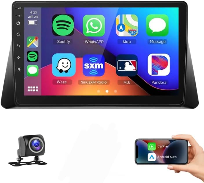 Android System Designed specifically for Honda Accord 8th 2008 to 2013,Bluetooth Mirror-link Wi-Fi Wireless Carplay USB GPS Navigation FM Radio with Reverse Camera (6GB 128GB)